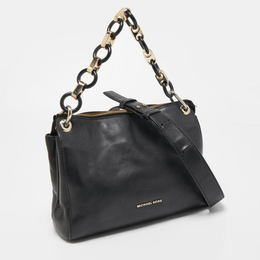 Michael Kors Leather Raven Shoulder Bag