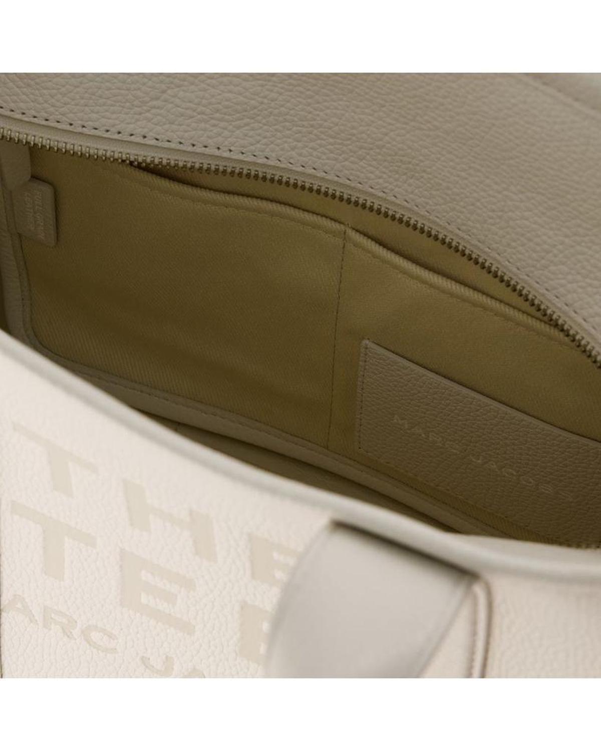 The Medium Tote Bag -  - Leather - Silver