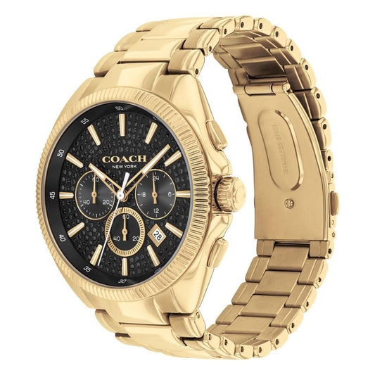 Men's Jackson Gold-Tone Stainless Steel Watch 45mm