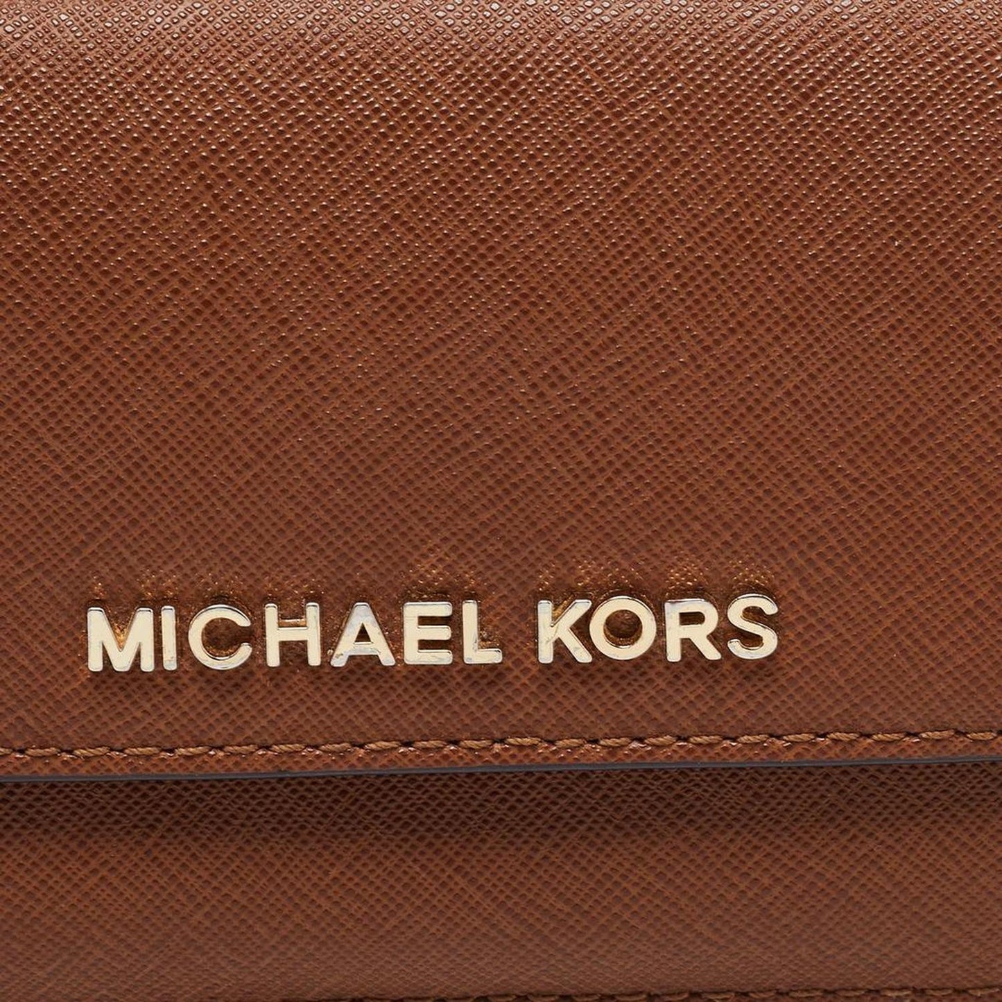 Michael Kors Brown Leather Continental Wallet..