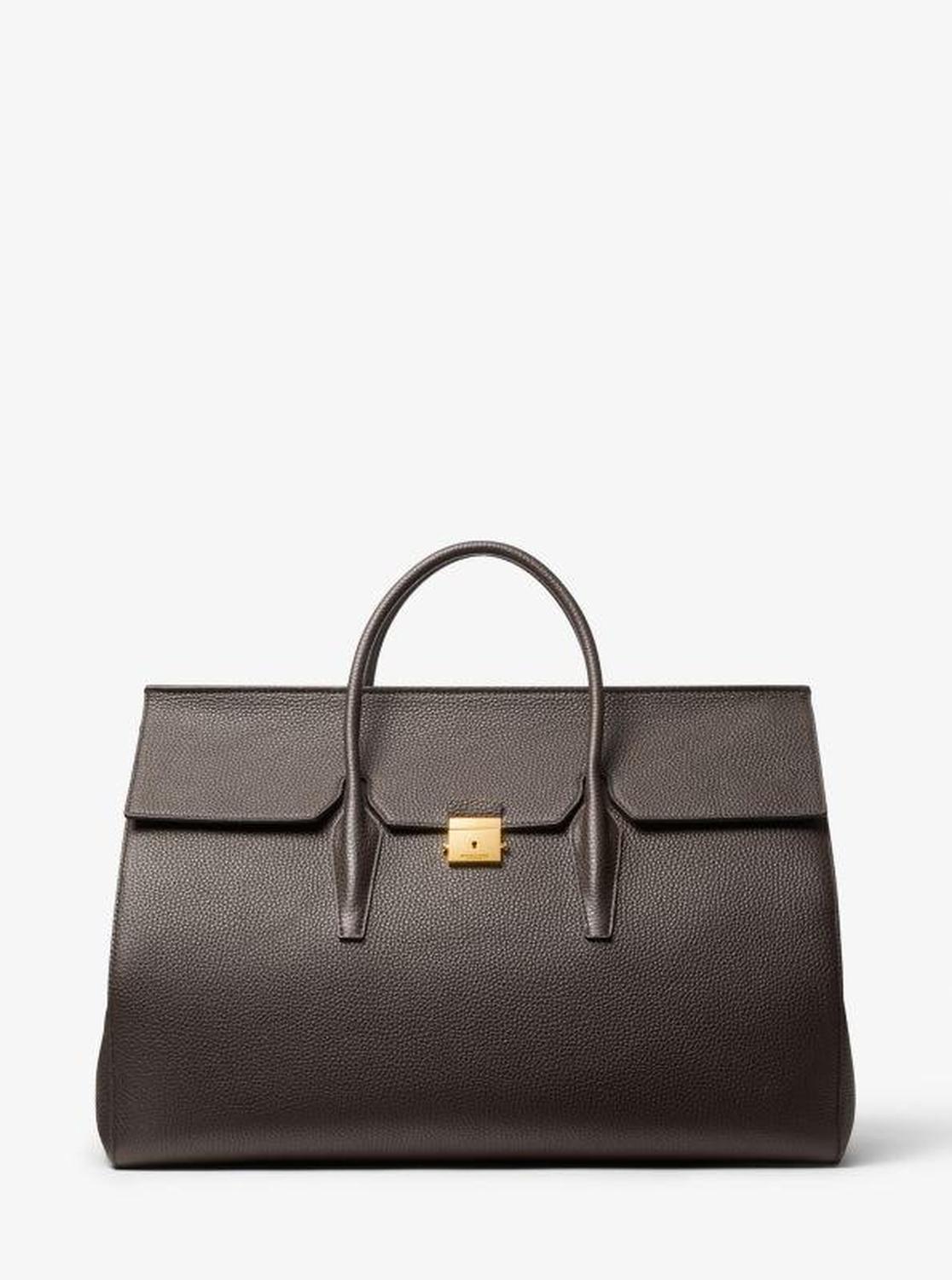 Campbell Extra-Large Pebbled Leather Weekender Bag