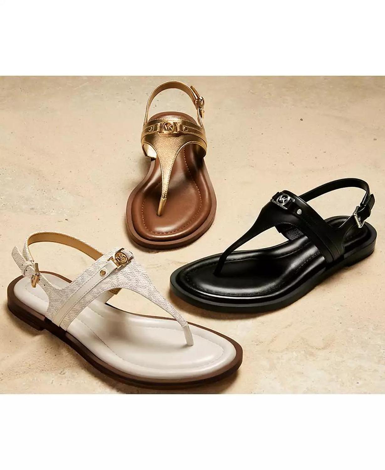 Mandy Logo Slingback Thong Sandals