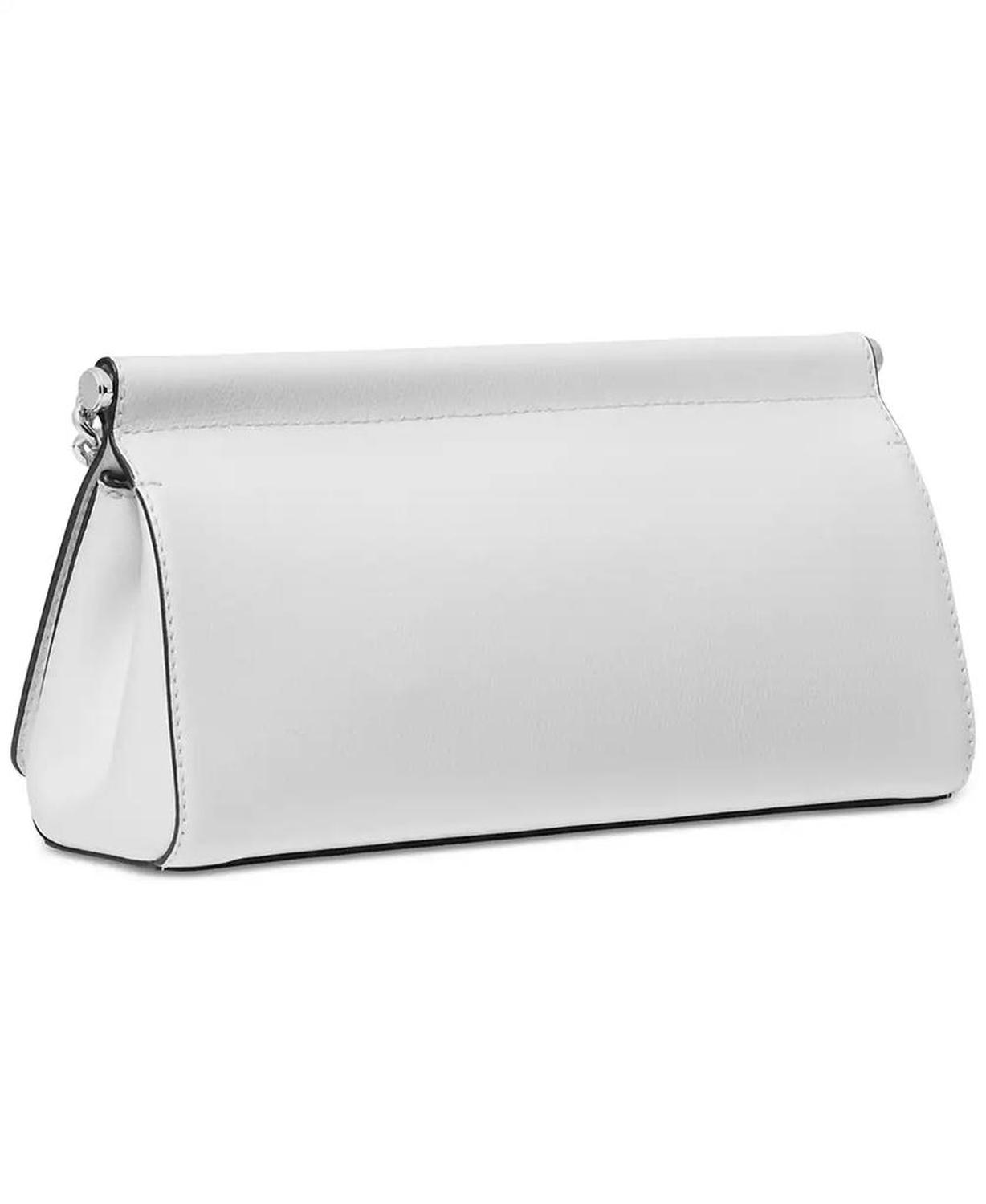 Carmine Small Leather East West Clutch