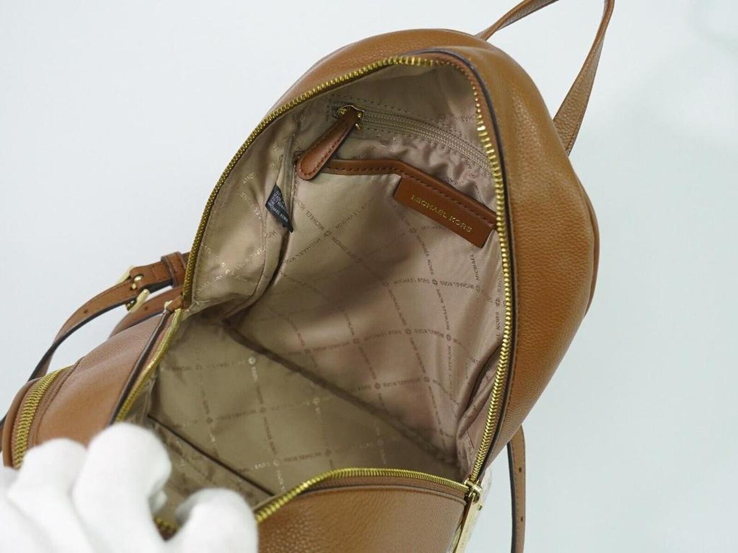 Michael Kors Adina Canvas Backpack Bag (Pre-Owned)