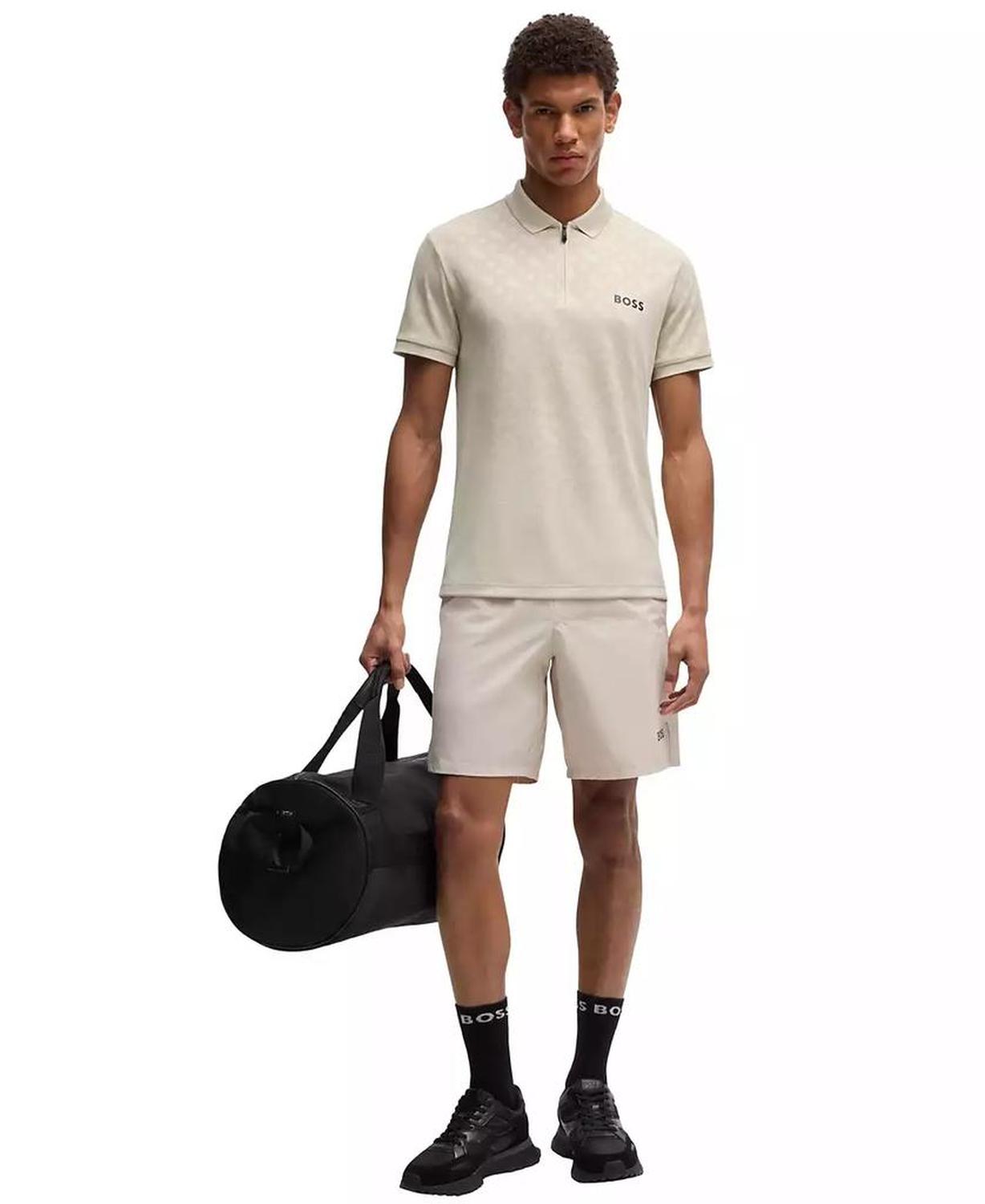 Men's Monogram Jacquard Quick-Dry Polo