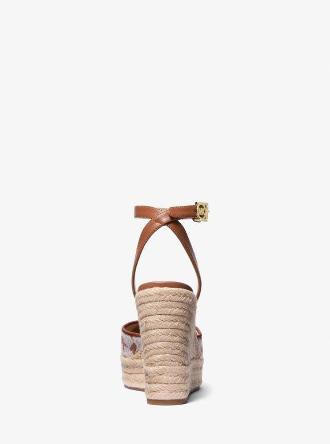 Larissa Logo Jacquard Espadrille Wedge