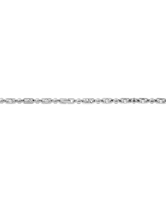 Rhodium-Plated Brass Astor Link Unisex Chain Necklace