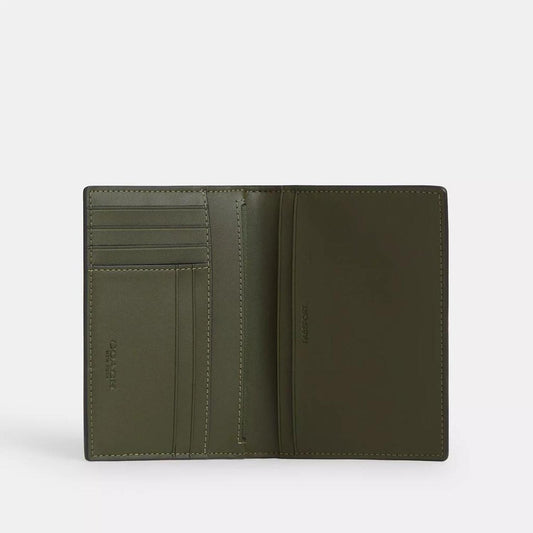 Coach Outlet Passport Card Case In Signature Camo Print