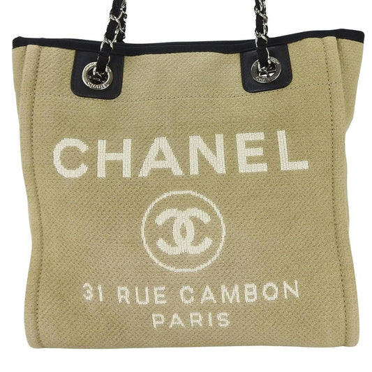 Chanel Deauville  Canvas Tote Bag (Pre-Owned)
