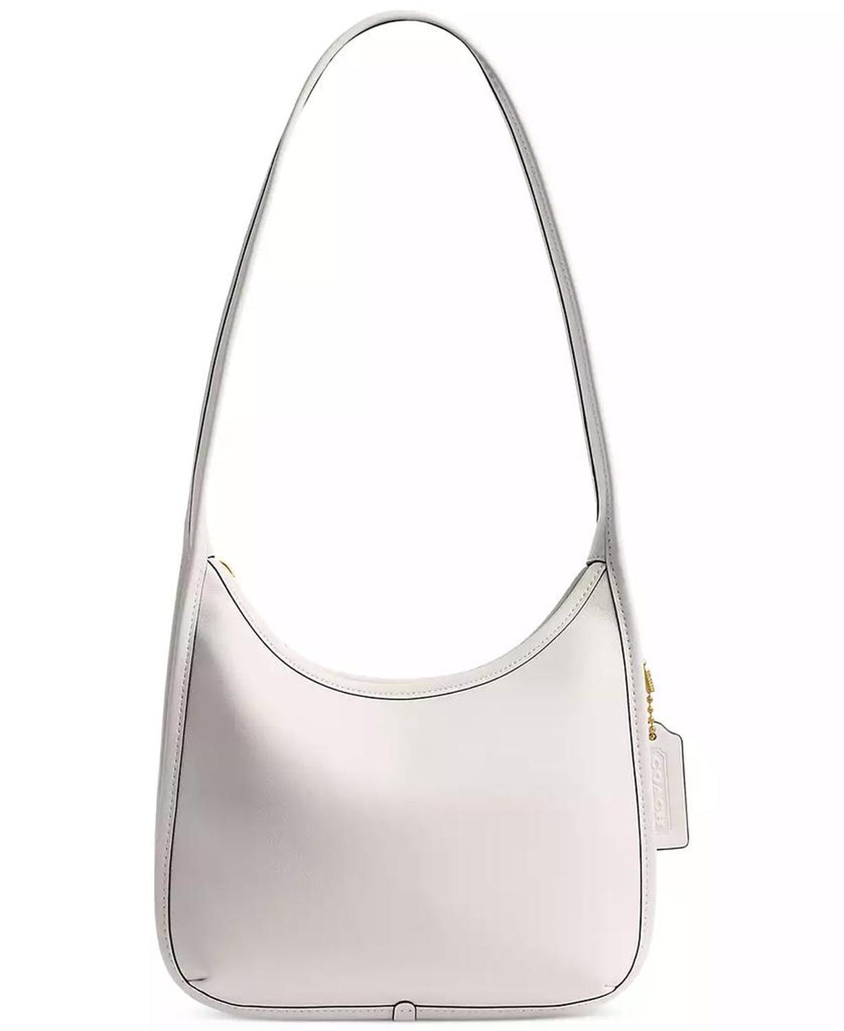 Small Glovetanned Leather Curve Zip Bag