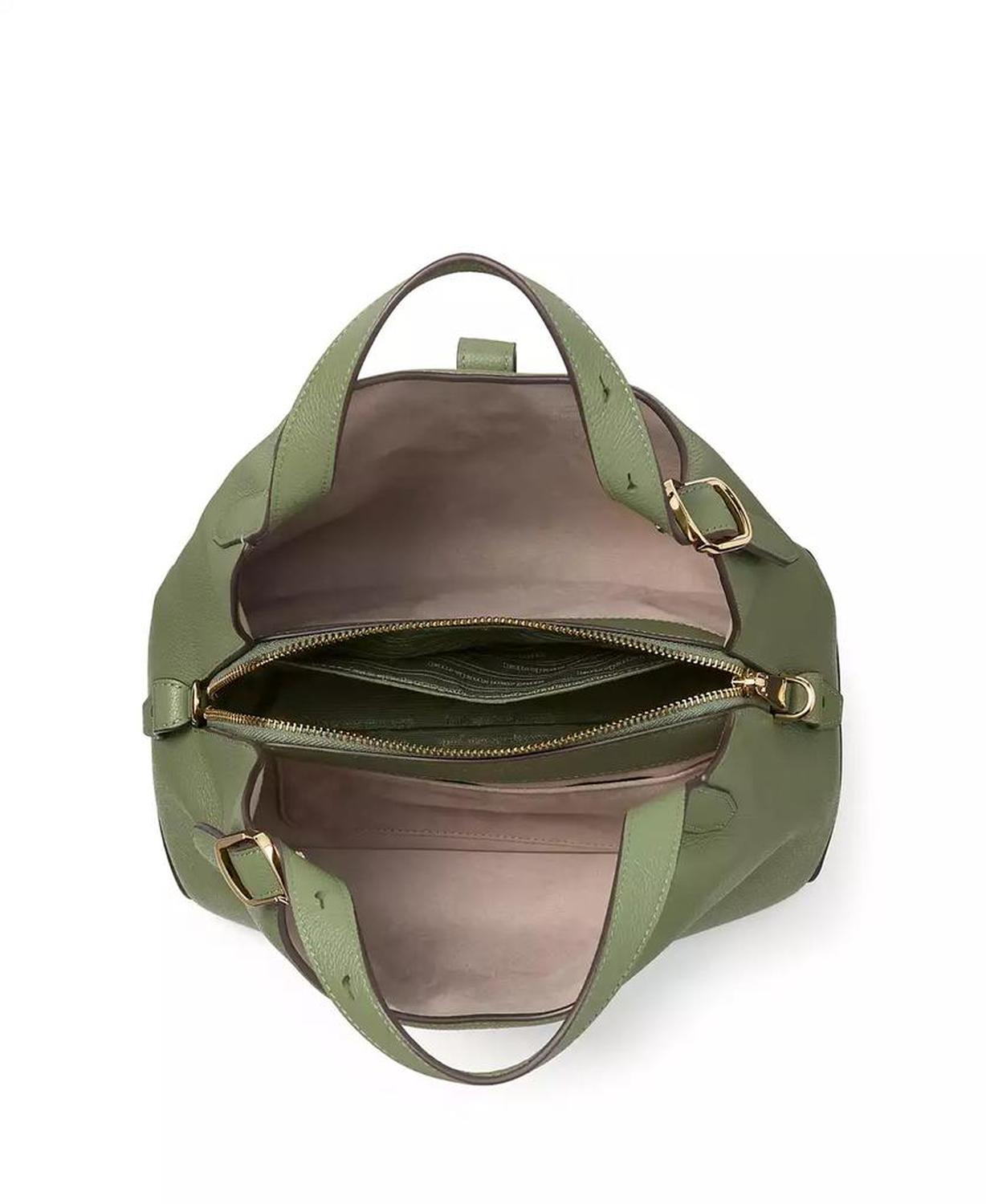 Women's Deco Pebbled Medium Crossbody Tote Bag