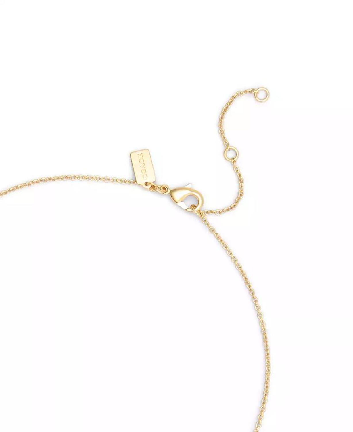 Signature Mother of Pearl Coin Pendant Necklace