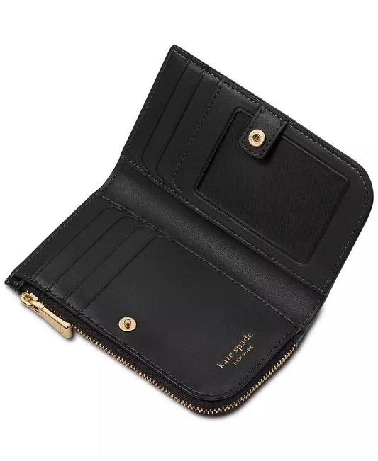 Devin Saffiano Leather Small Slim Bifold Wallet