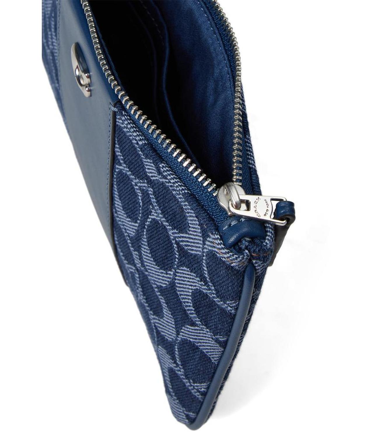 Essential Small Wristlet In Signature Denim