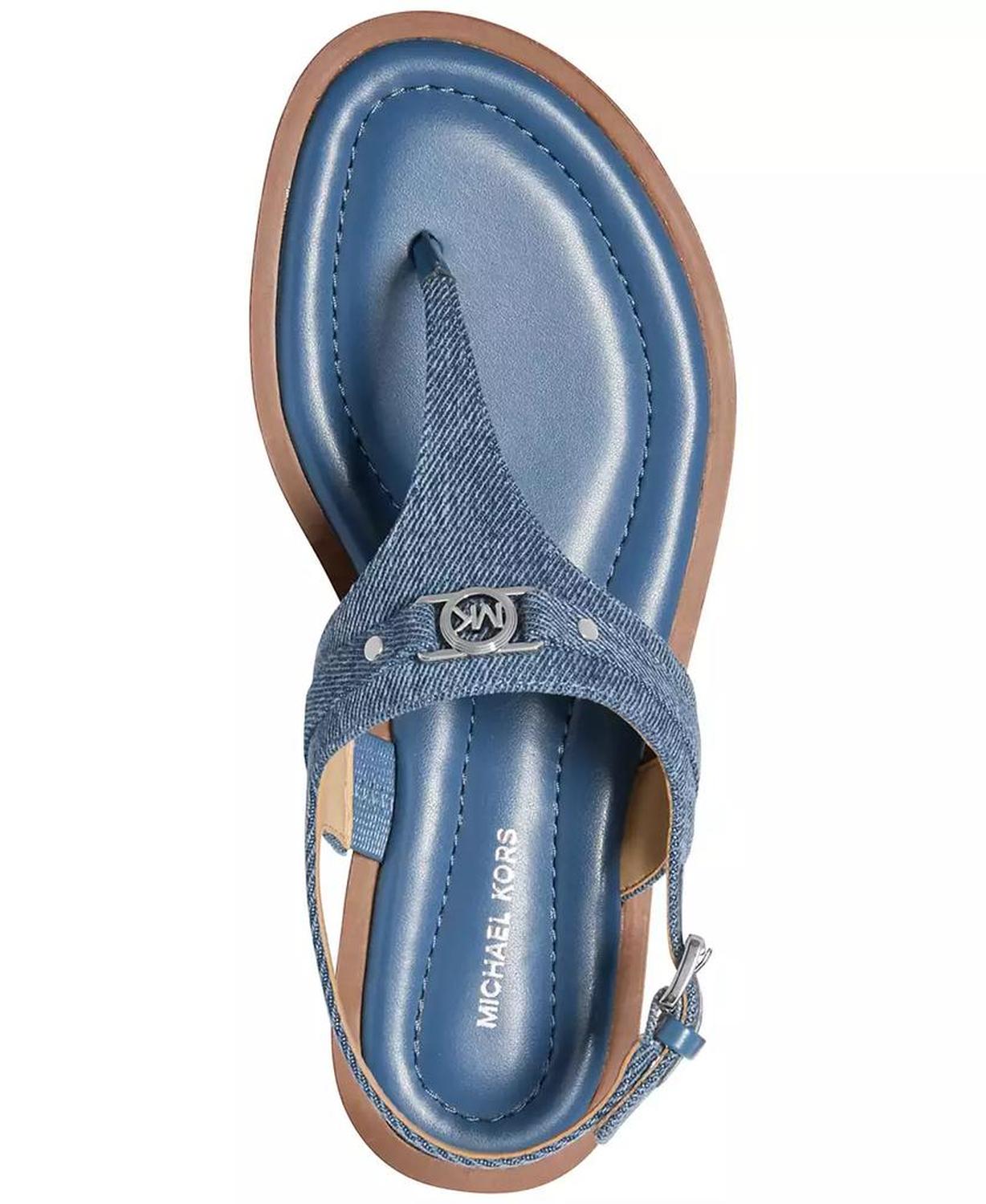 Mandy Logo Slingback Thong Sandals