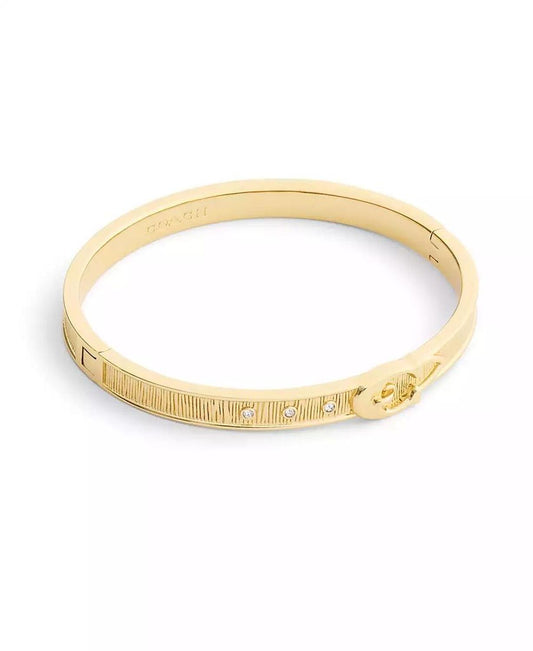 Gold Plated Buckle Bangle Bracelets
