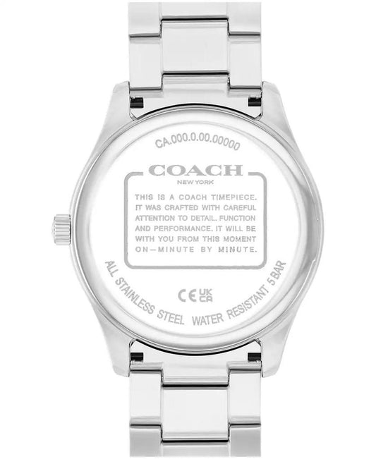 Men's Oliver Silver Tone Stainless Steel Bracelet Watch, 41mm