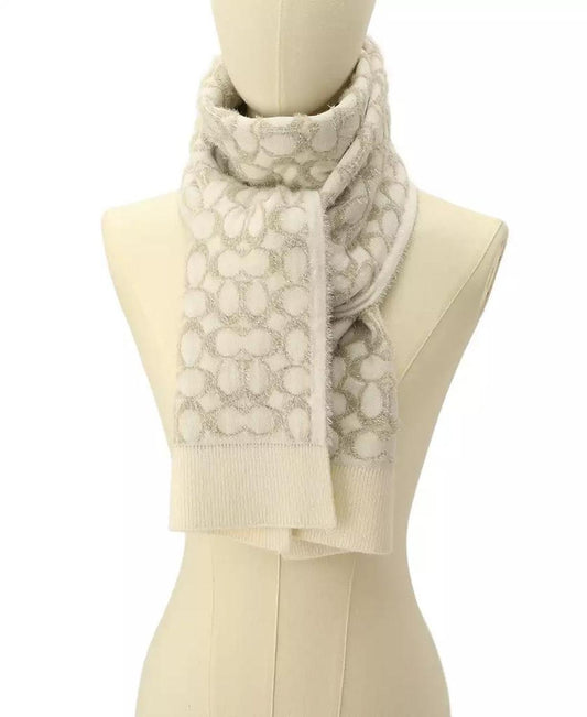 Women's Signature C Metallic Muffler Scarf