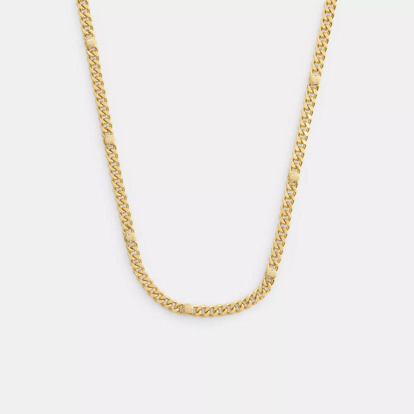Rivet Curb Chain Link Necklace