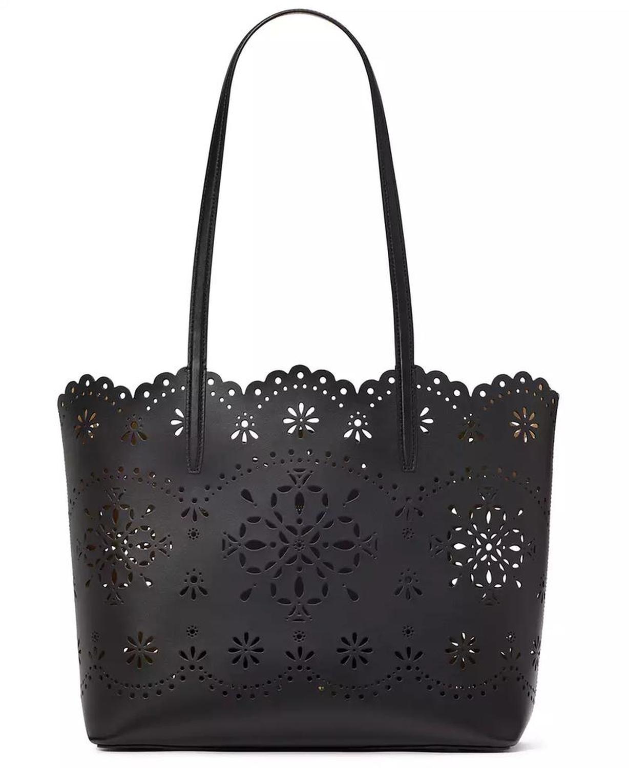 Do It All Perforated Leather Tote Bag