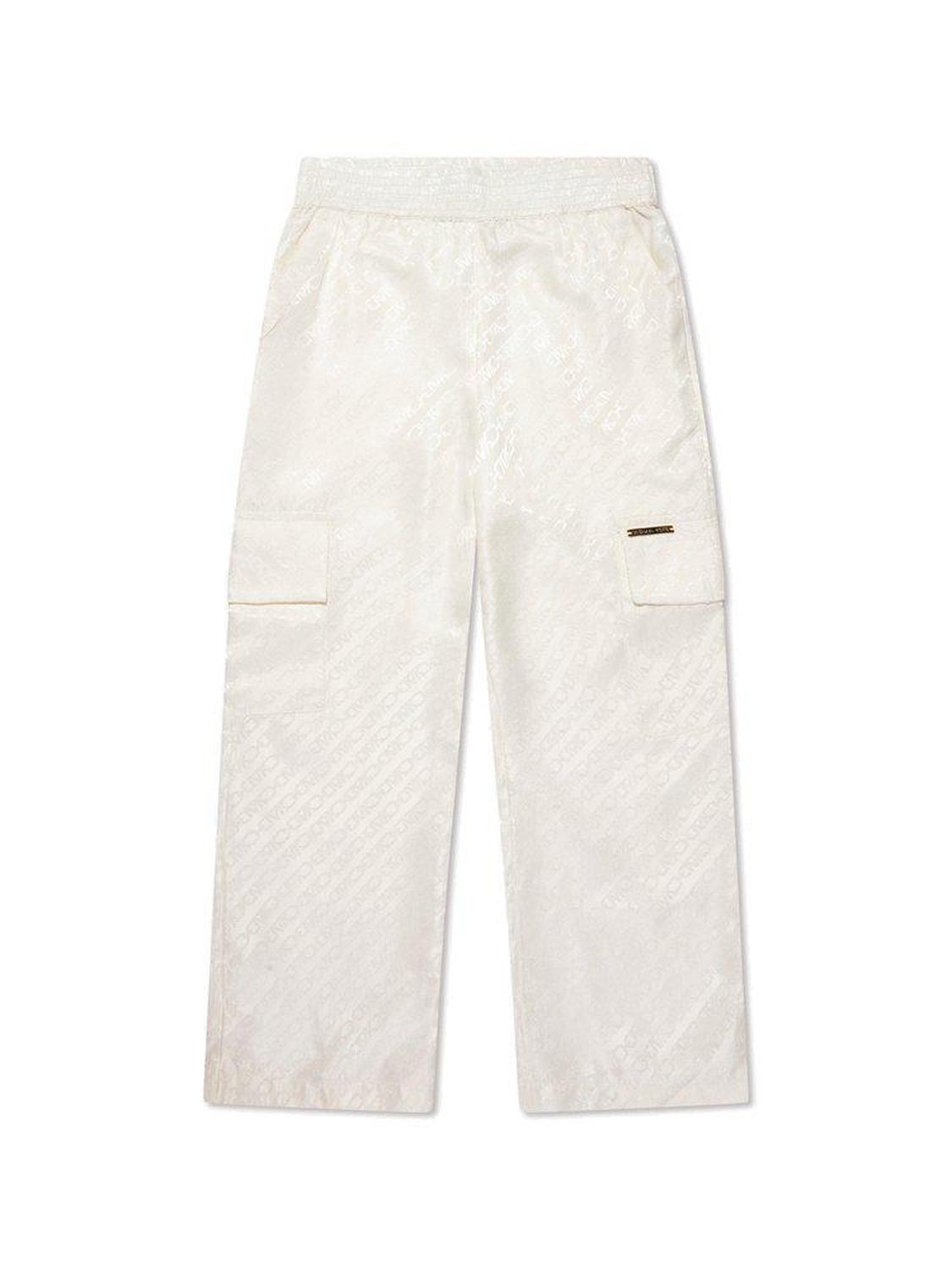 Michael Kors Kids Monogram Pattern Wide Leg Track Pants