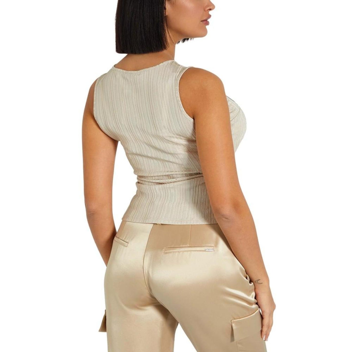 Women's Cristina Embellished Logo Sleeveless Top