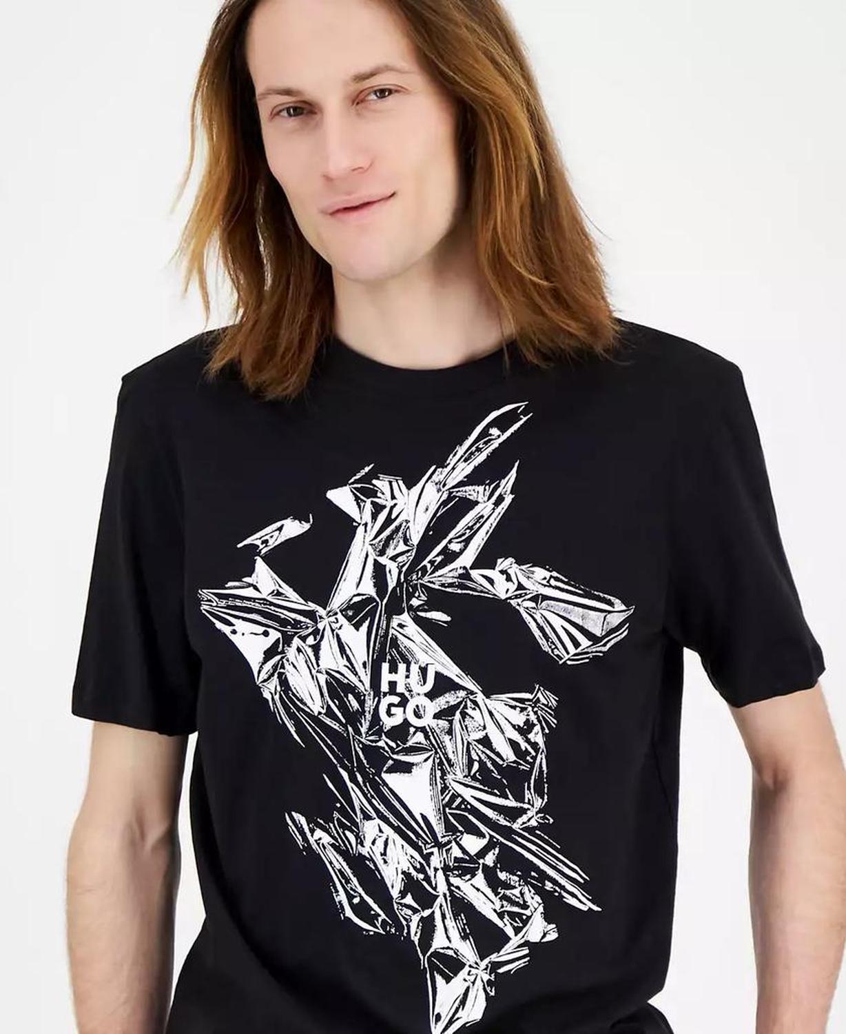 Men's Diakromio Short Sleeve Crewneck Logo Graphic T-Shirt