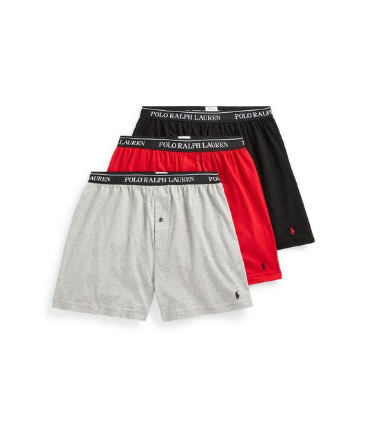 Classic Fit w/ Wicking 3-Pack Knit Boxers