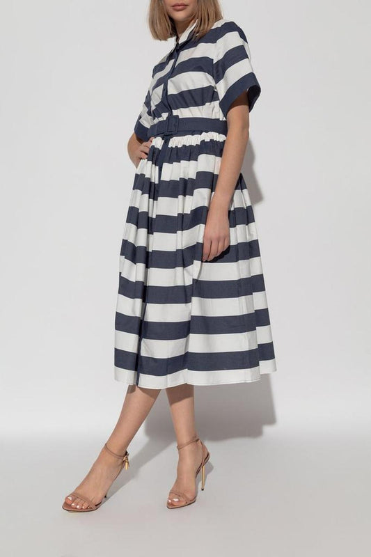 Kate Spade Striped Belted Dress