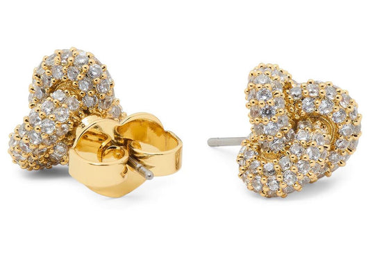 Double Knot Pave Studs