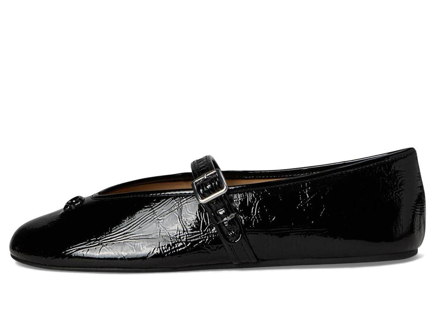 Sculpted C Crinkle Patent Leather Soft Mary Jane