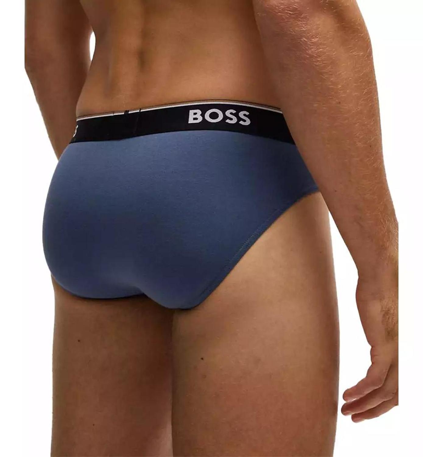 Hugo Boss Men's Logo Power Briefs, 3-pack