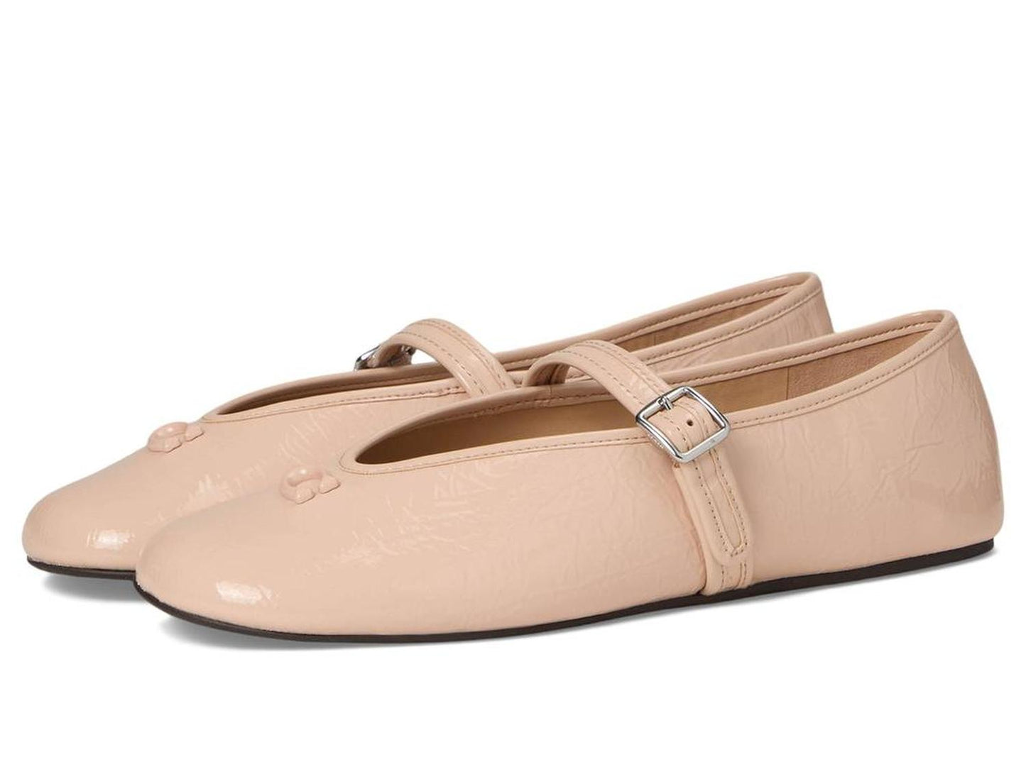 Sculpted C Crinkle Patent Leather Soft Mary Jane