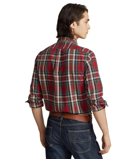 Classic Fit Plaid Oxford Shirt