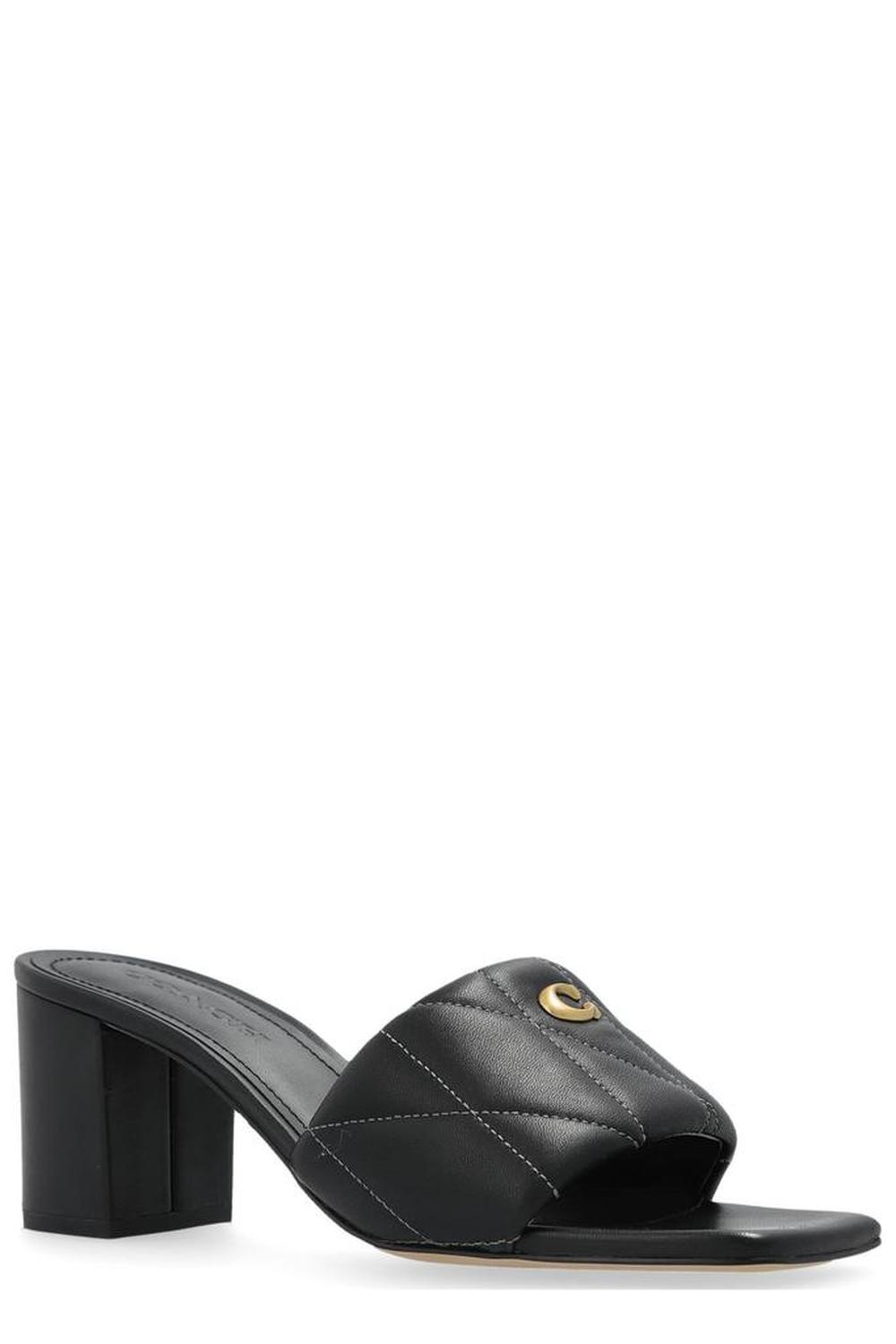 Coach Emma Square Open Toe Mules