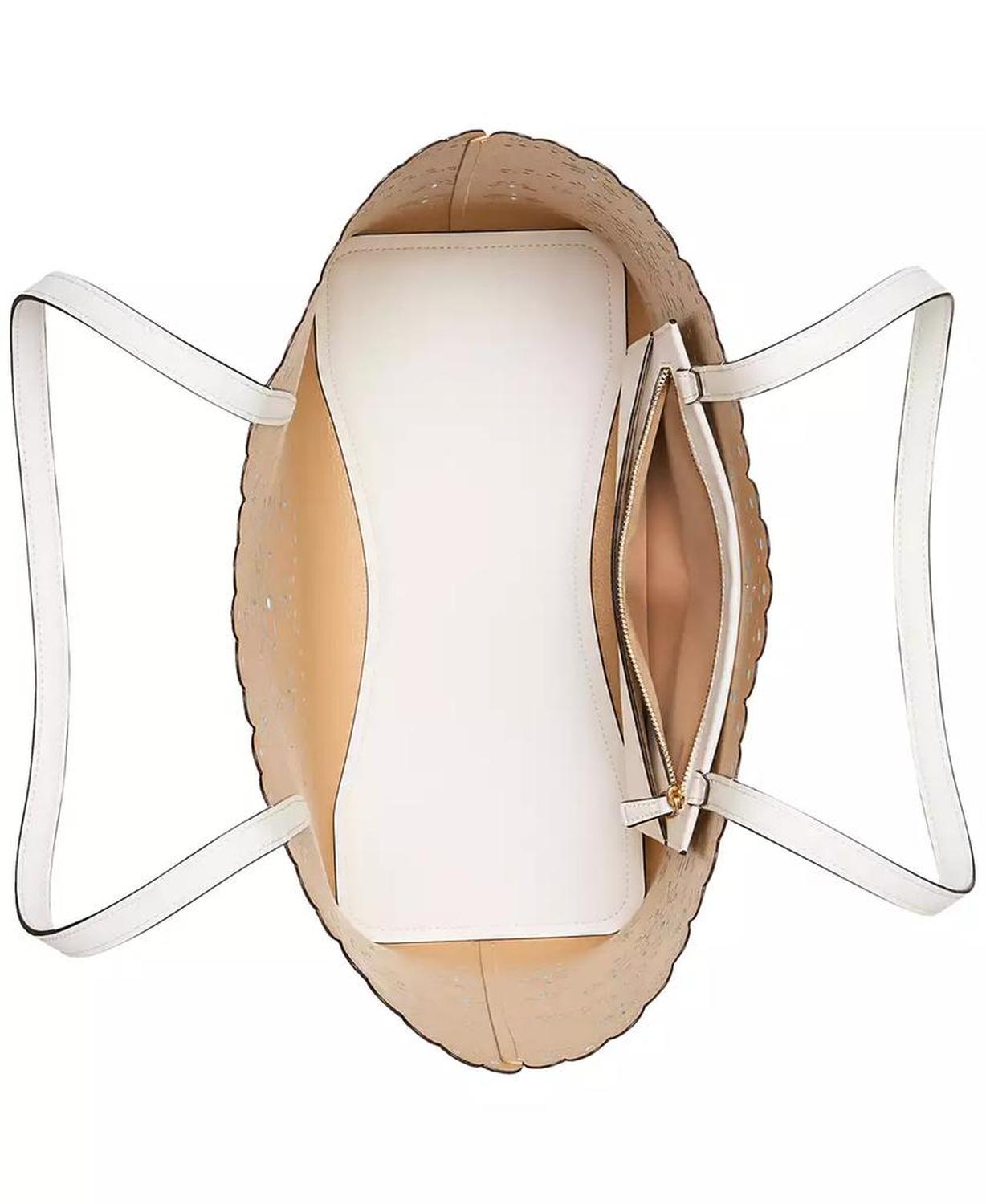 Do It All Perforated Leather Tote Bag