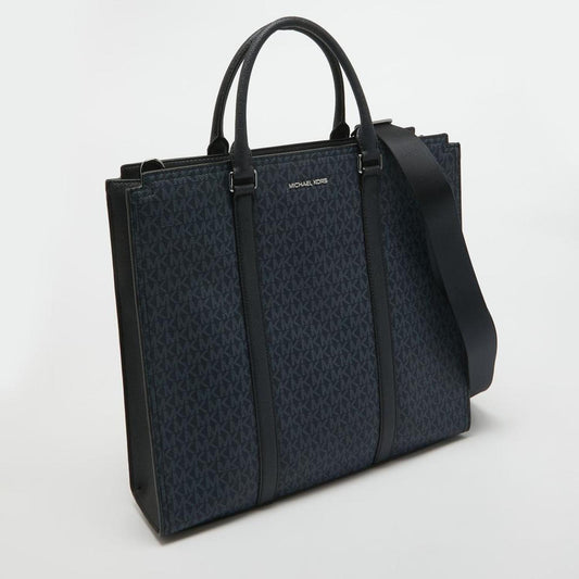 Michael Kors Signature Coated Canvas And Leather Cooper Tote