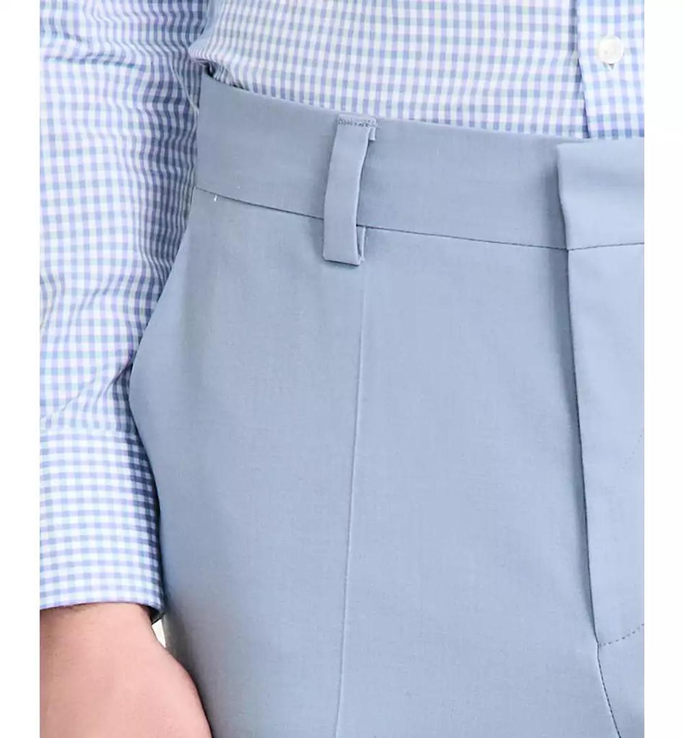 Men's Modern-Fit Wool Blend Suit Pants