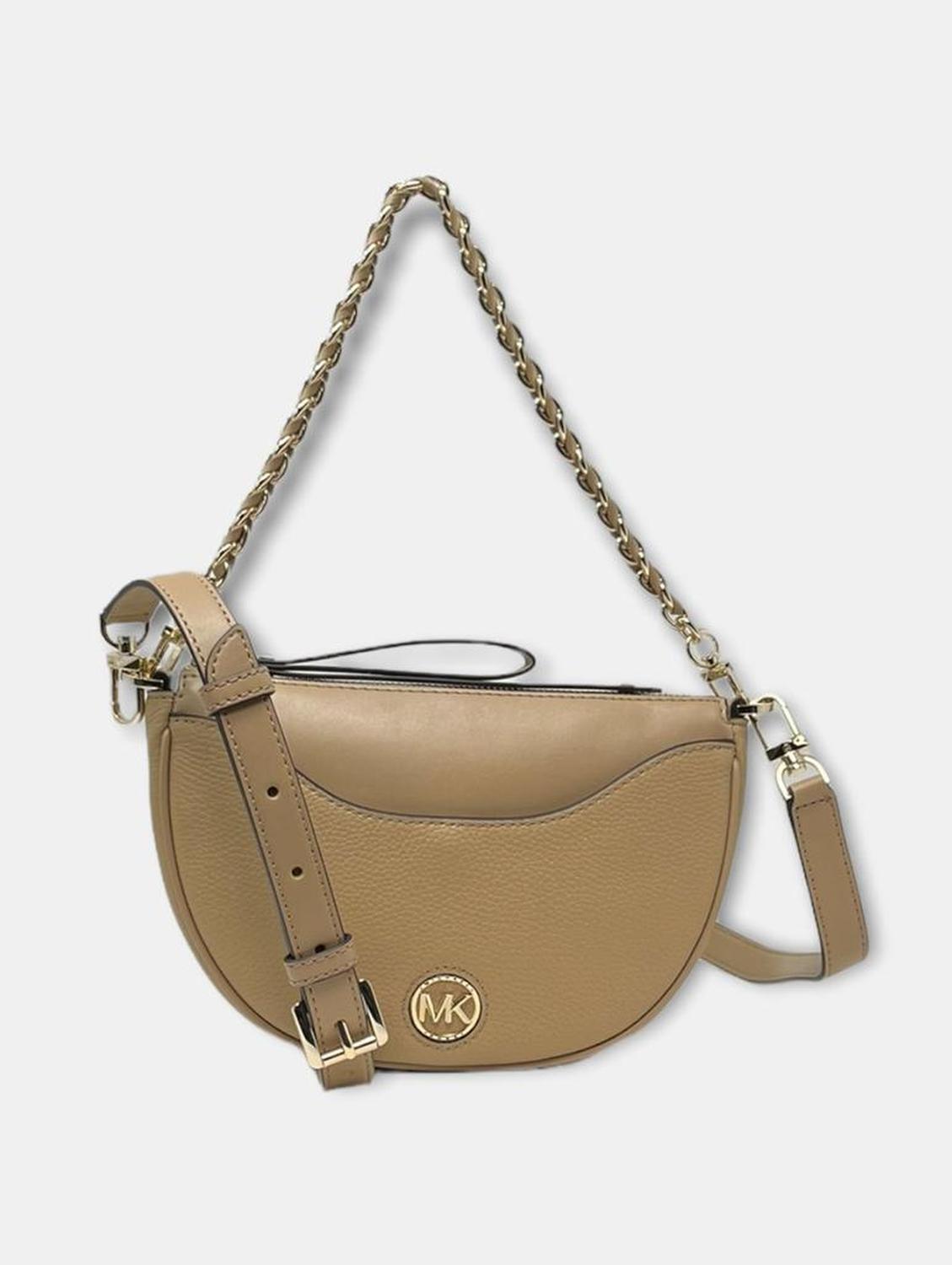 Michael Michael Kors Logo Plaque Zip-Up Shoulder Bag