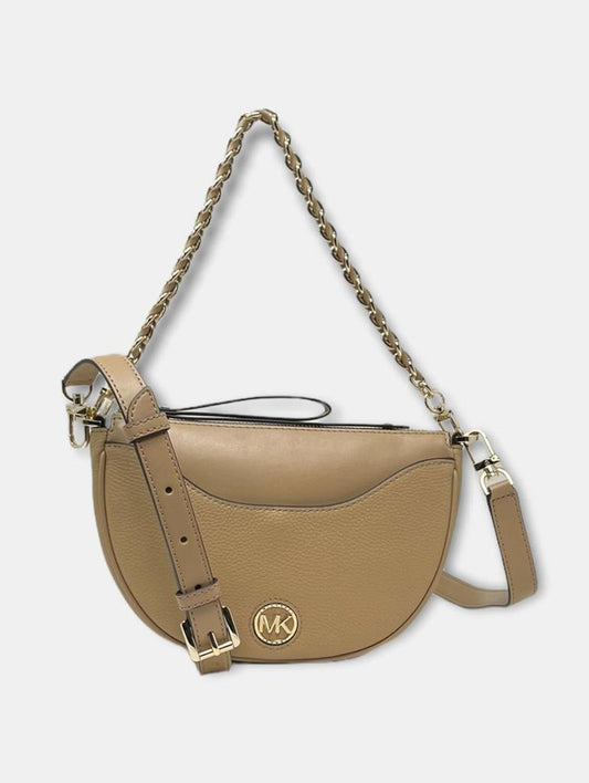Michael Michael Kors Logo Plaque Zip-Up Shoulder Bag