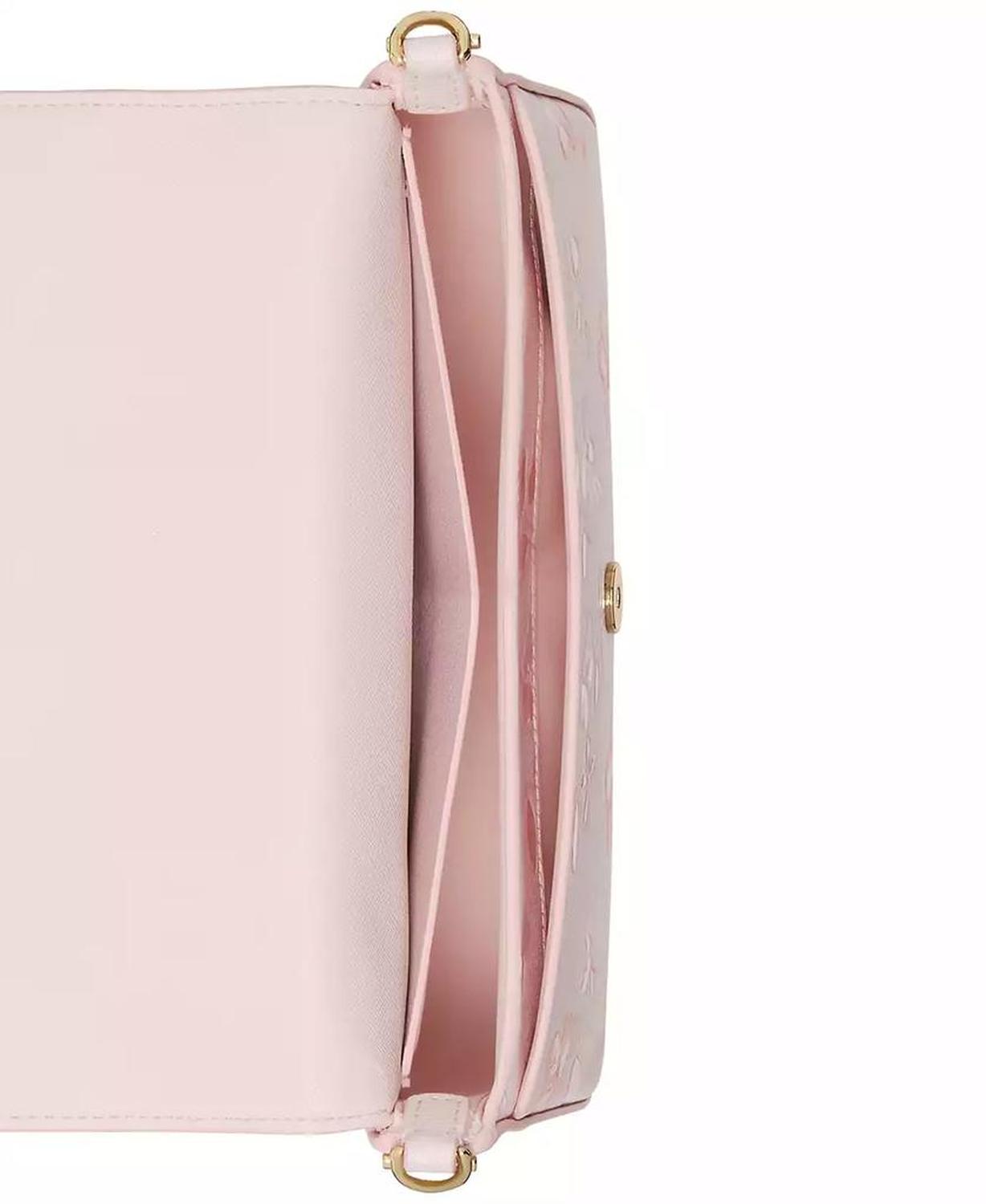 Serena Spring Pansies Leather Chain Wallet