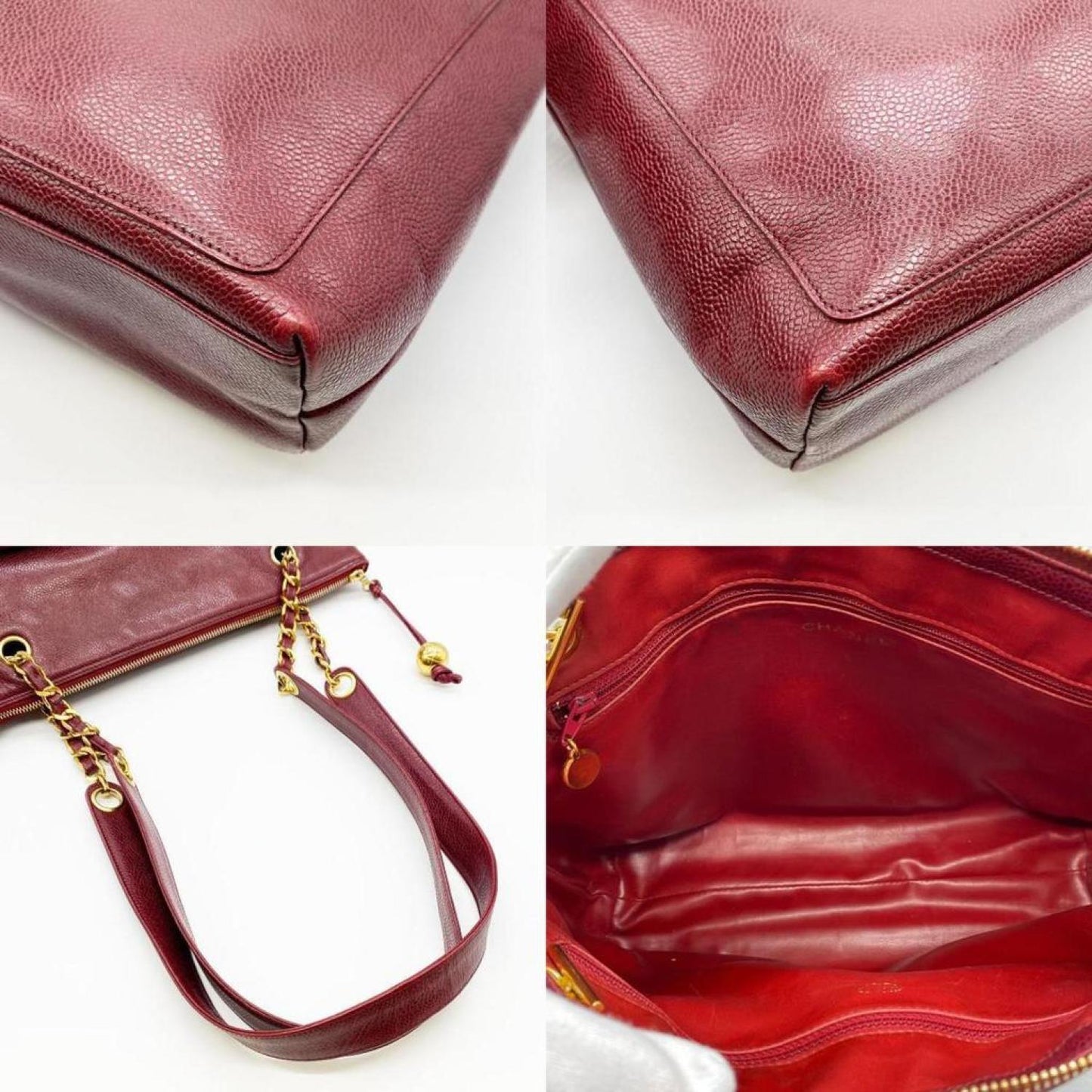 Chanel Logo Cc Leather Shoulder Bag (Pre-Owned)