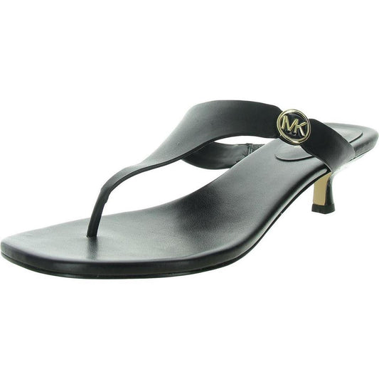 Lucinda Kitten Womens Leather Flat Slide Sandals