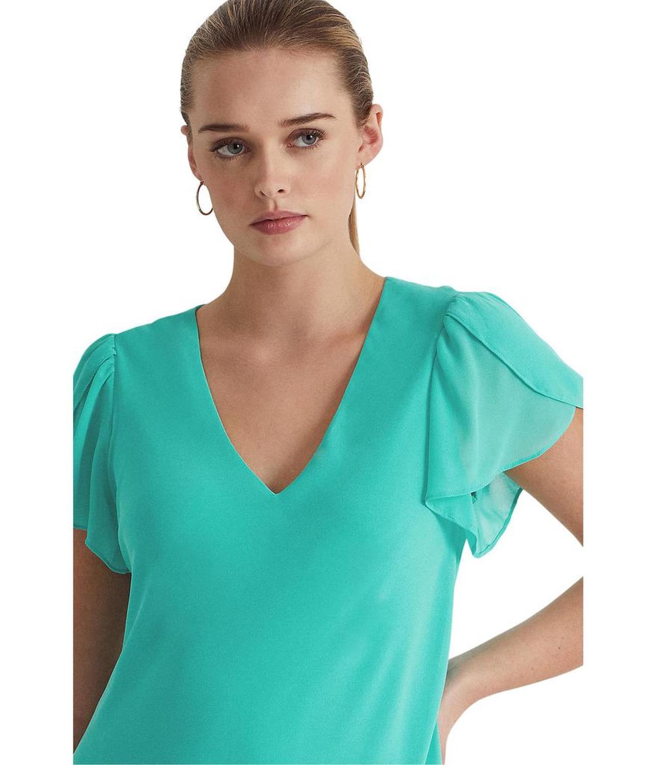 Georgette Drop-Waist Dress