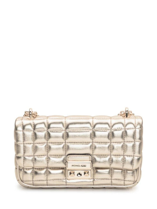 Michael Michael Kors Tribeca Quilted Metallic Small Shoulder Bag