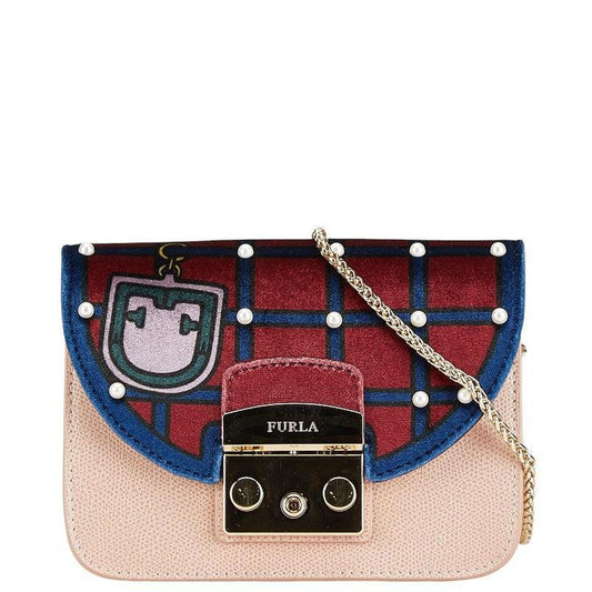 Metropolis Velvet Leather Chain Shoulder Bag