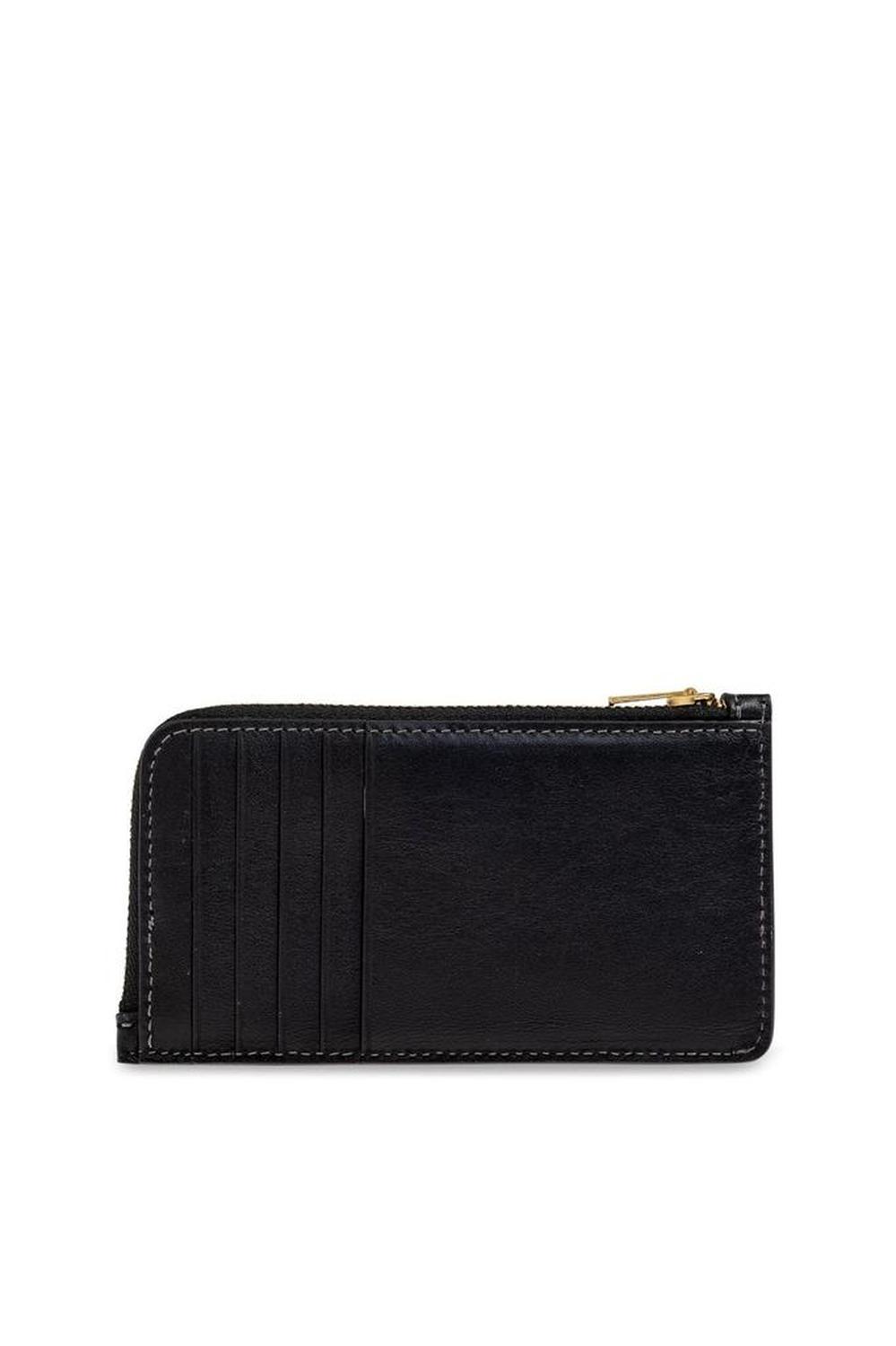 Coach Logo Detailed Zip-Up Wallet