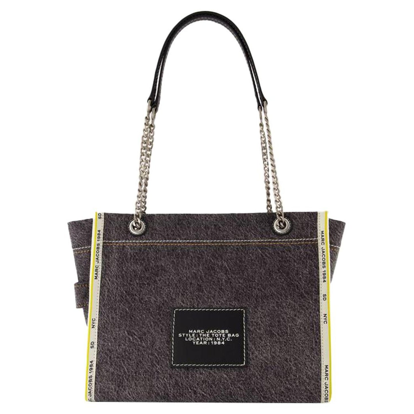 The Medium Tote - - Cotton - Black