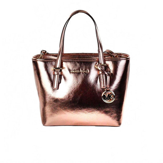 Women's Jet Set Metallic Xs Carryall Top Zip Tote Bag In Primrose