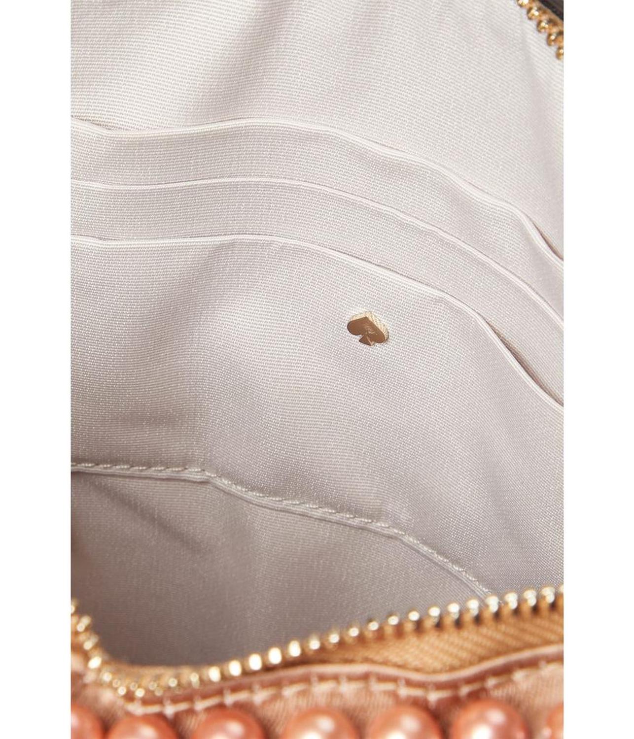 Slice Crystal Embellished Fabric 3-D Pizza Crossbody